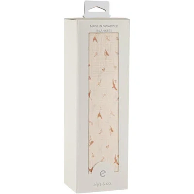 Swaddle Blanket Cotton Muslin  1 Pack In Pink Bird