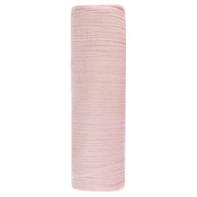Swaddle Blanket Cotton Muslin  1 Pack In Petal Pink