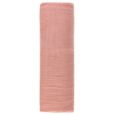 Swaddle Blanket Cotton Muslin  1 Pack In Dusty Rose