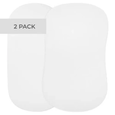 Bassinet Sheets Baby Fitted Bassinet Sheet 2 Pack In Solid White