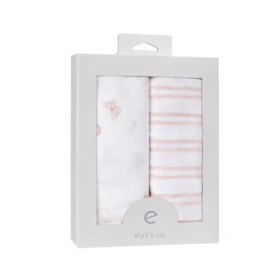 Bassinet Sheets Baby Fitted Bassinet Sheet 2 Pack In Pink Butterflies