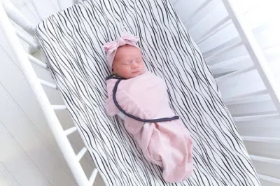 Bassinet Sheets Baby Fitted Bassinet Sheet 2 Pack In Black & White Abstract