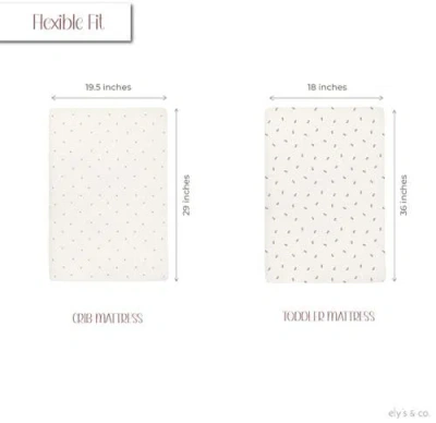 Ely's & Co. Patent Pending Waterproof Crib Sheet In Lavender Berry