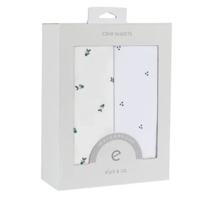 Ely's & Co. Patent Pending Waterproof Crib Sheet In Blue Berry