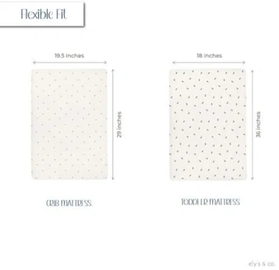 Ely's & Co. Patent Pending Waterproof Crib Sheet In Blue Berry