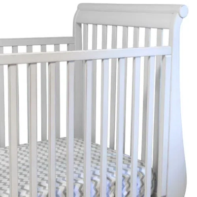Ely's & Co. Baby Fitted Waterproof Crib Sheet Set 2 Pack In Grey Chevron & Polka Dot