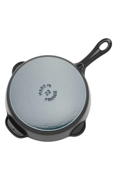 Staub 8.5-inch Enameled Cast Iron Traditional Deep Skillet In Black