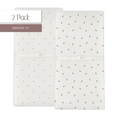 Ely's & Co. Waterproof Changing Pad Cover Cradle Sheet Set In Lavender Berry
