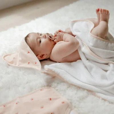 Ely's & Co. Elys And Co. Baby Towel Wash Cloth Pink 3 Pack In Pink Cherries