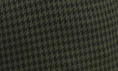 Universal Standard High Waist Stretch Ponte Cigarette Pants In Dark Green Houndstooth