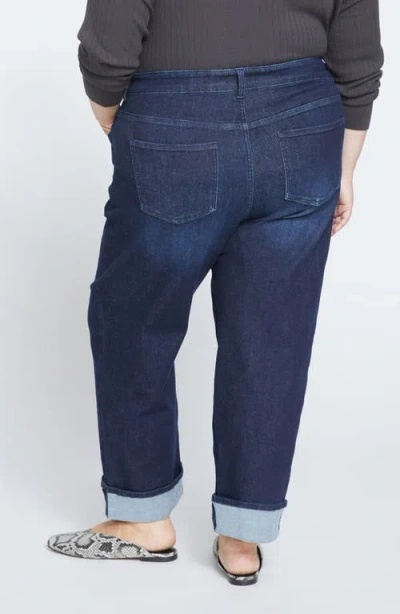 Shop Universal Standard Stevie Cuff Jeans In Washed Outback Blue Selvedge