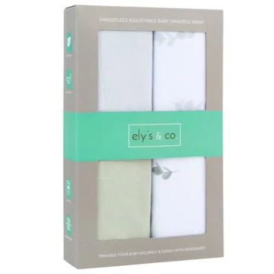 Ely's & Co. Adjustable Swaddle Blanket 2 Pack In Eucalyptus & Sage