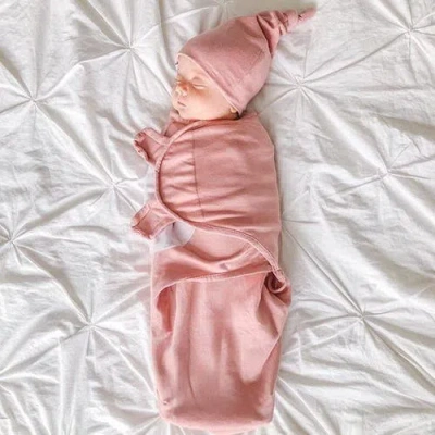 Ely's & Co. Adjustable Swaddle Blanket 2 Pack In Pink Stars