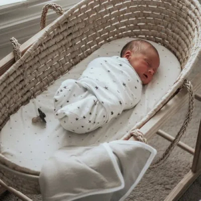 Ely's & Co. Adjustable Swaddle Blanket 2 Pack In Grey Stars