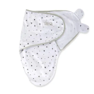 Ely's & Co. Adjustable Swaddle Blanket 2 Pack In Grey Stars