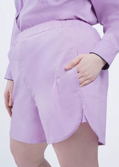 See Rose Go 7 Inch Inseam Walking Short Plus Size In Lilac Day Dream