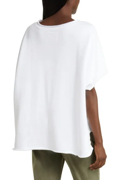 Frank & Eileen Capelet Sweatshirt In White