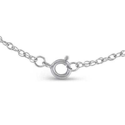 Bliss Diamond 2 Ct Three Diamond Pendant 14k White Gold 3 Stone Lab Grown Necklace In 14k White Gold