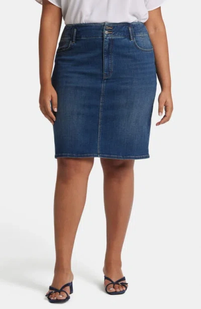 Nydj Hollywood Pencil Denim Skirt In Olympus