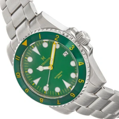 Heritor Automatic Men's Luciano Bracelet Watch With Date - Green In Green