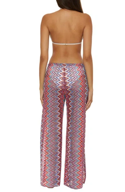 Becca Sundown Knit Cover-up Pants In Fire/pool