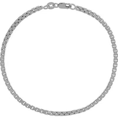 Bony Levy Box Chain Bracelet In 14k White Gold