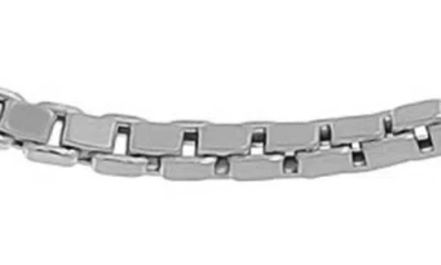Bony Levy Box Chain Bracelet In 14k White Gold