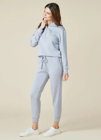 Softies Athleisure Dreamtech 1/4 Zip Jogger Set In Grey