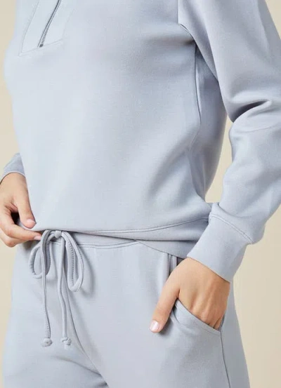 Softies Athleisure Dreamtech 1/4 Zip Jogger Set In Grey