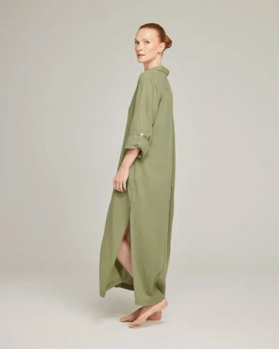 Nudea The Maxi Shirt In Sage