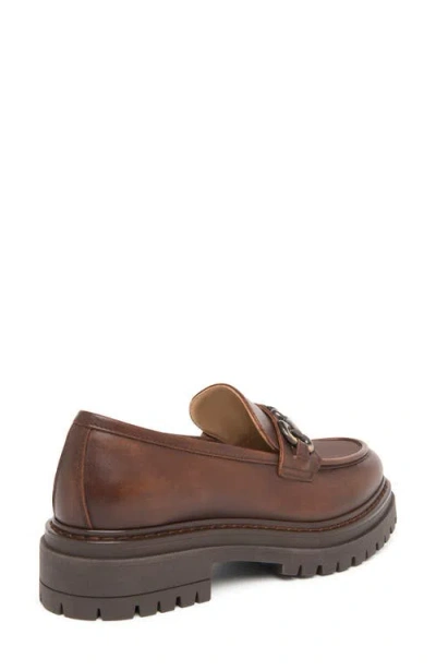 Shop Nerogiardini Lug Sole Bit Loafer In Brown