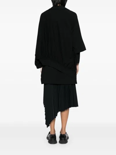 Yohji Yamamoto Layered-design Shirt In 黑色