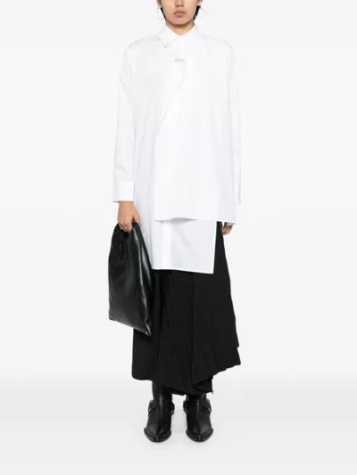 Yohji Yamamoto Layered-design Shirt In 中性色