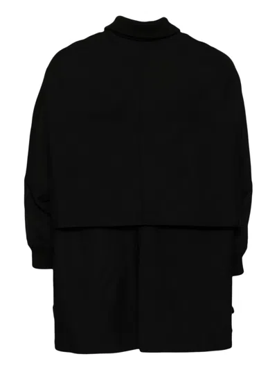 Shop Yohji Yamamoto Single-breasted Coat In 黑色