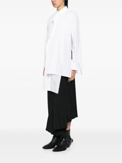 Yohji Yamamoto Layered-design Shirt In 中性色