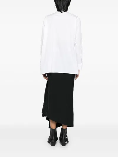 Yohji Yamamoto Layered-design Shirt In 中性色