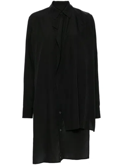 Yohji Yamamoto Layered-design Shirt In Schwarz