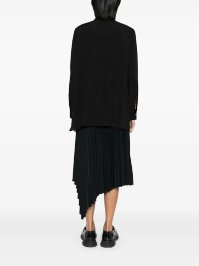 Yohji Yamamoto Layered-design Shirt In Schwarz