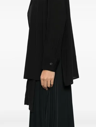 Yohji Yamamoto Layered-design Shirt In Schwarz