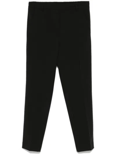 Blanca Vita Tapered Trousers In Schwarz