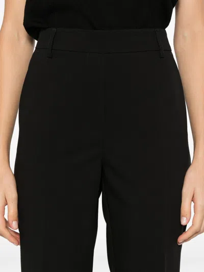 Blanca Vita Tapered Trousers In Schwarz