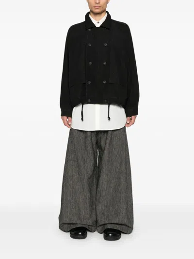 Jan-jan Van Essche Double-breasted Jacket In Schwarz