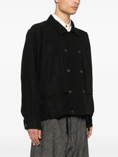 Jan-jan Van Essche Double-breasted Jacket In Schwarz
