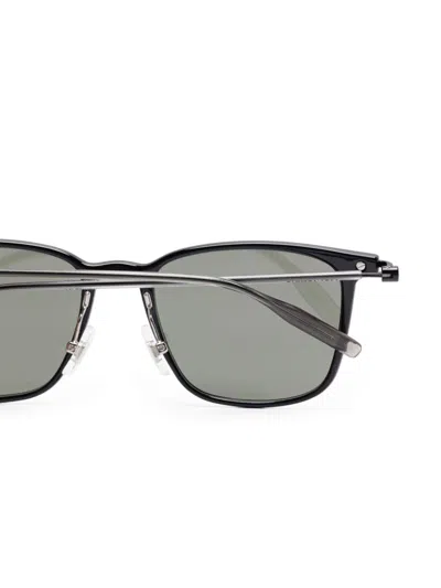 Montblanc Rectangle-frame Sunglasses In Schwarz