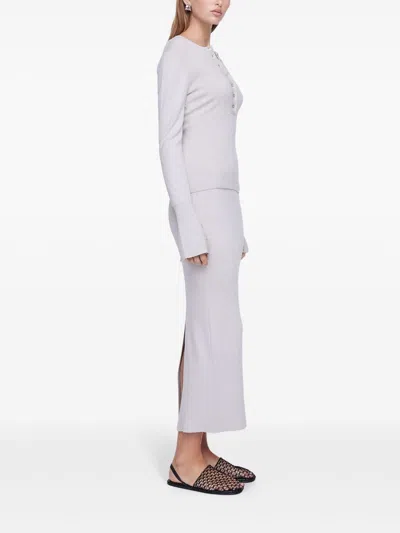 Anna Quan Button-down Collar T-shirt In Violett