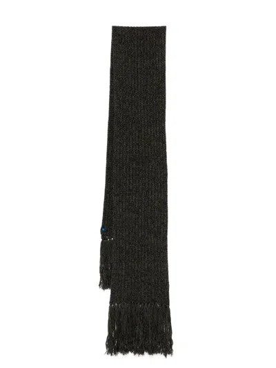 Dolce & Gabbana Ribbed-knit Scarf In S0983 Green