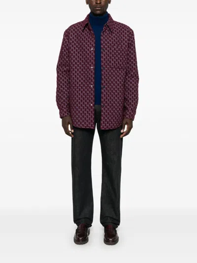 Gucci Blue Wool Blend Jackets In Rot