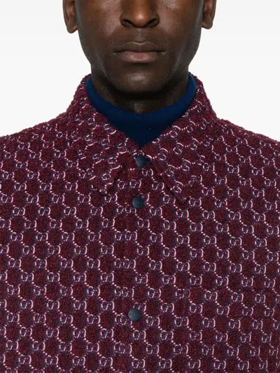 Gucci Blue Wool Blend Jackets In Rot