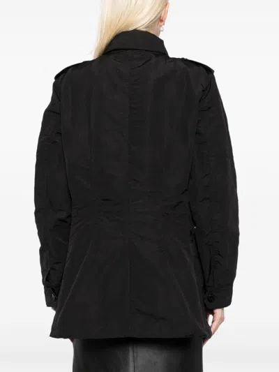 Tom Ford Drawstring Waist Military Jacket In Schwarz