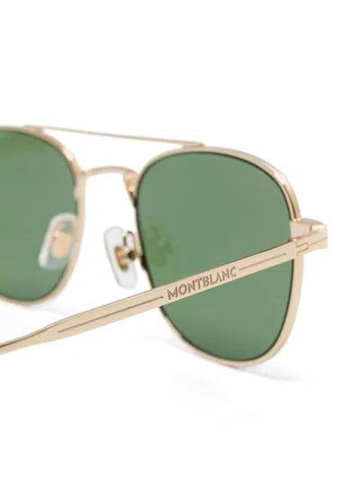 Montblanc Mb0363s Sunglasses In Gold